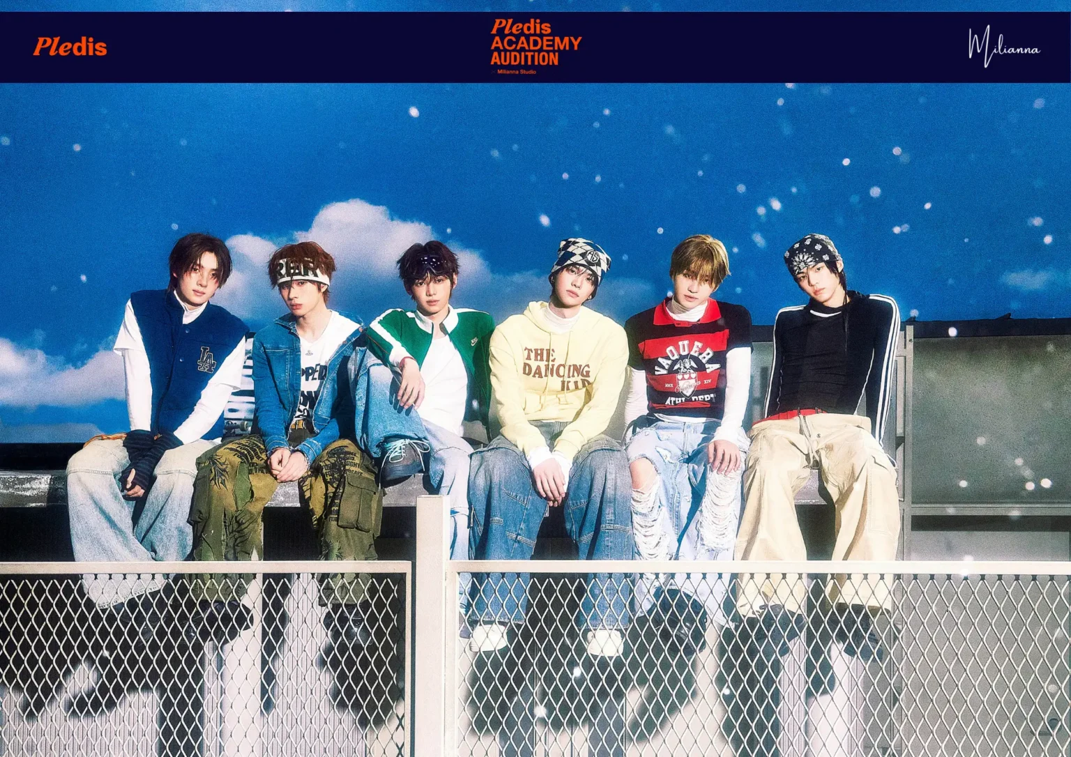 image du groupe tws du label pledis pour l'audition kpop en collaboration avec le studio milianna